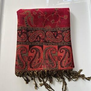 New | Red Pashmina Shawl